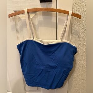 All In Motion Blue Crop Tank